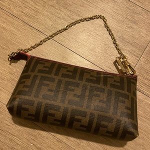 Fendi zucca pouch bag